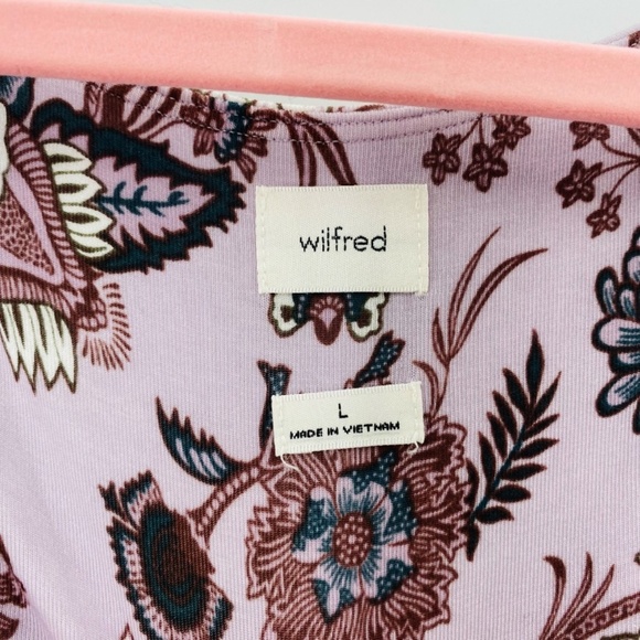 Wilfred Floral Long Sleeve Crop Lavender Size Large - Picture 3 of 7